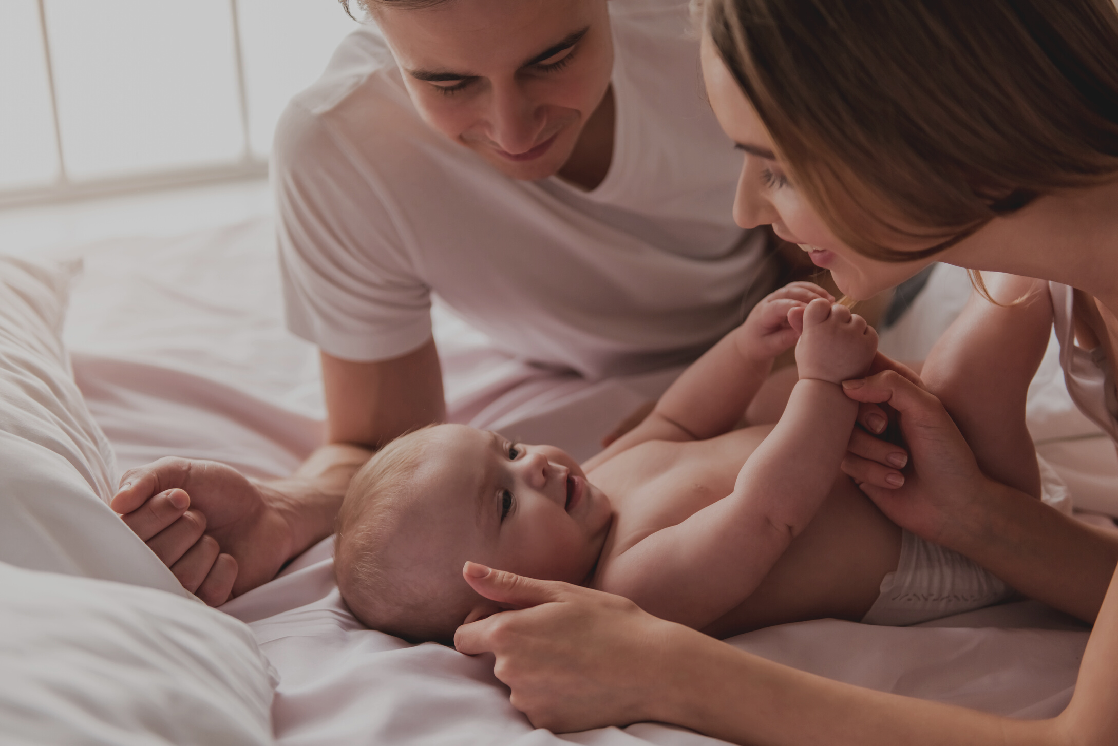 Young couple with baby